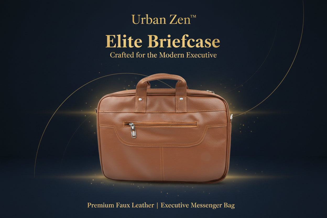 12573 Multipurpose Bag Shoulder Side Bag Office Laptop Faux Leather Executive Formal Laptop  Macbook Messenger  Office  Travel  Business  Shoulder  Hand  Sling Bag For Men Women With Multiple Compartments
