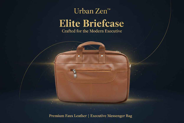 Urban Zen™ Elite-Briefcase – Premium Faux Leather Executive Messenger Bag - Mr Urban Choices