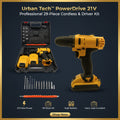 21 V Lithium Double Battery Cordless Drill Set (29 Pcs Set)