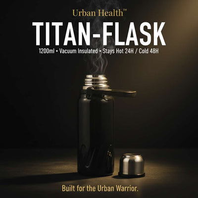 Urban Health™ Titan-Flask – 1200ml Premium Vacuum Insulated Stainless Steel Bottle