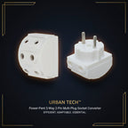 5-way 2 Pin Multi-plug Socket  Converter (1 Pc)