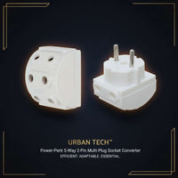 Urban Tech™ Power-Pent – 5-Way 2-Pin Multi-Plug Socket Converter - Mr Urban Choices