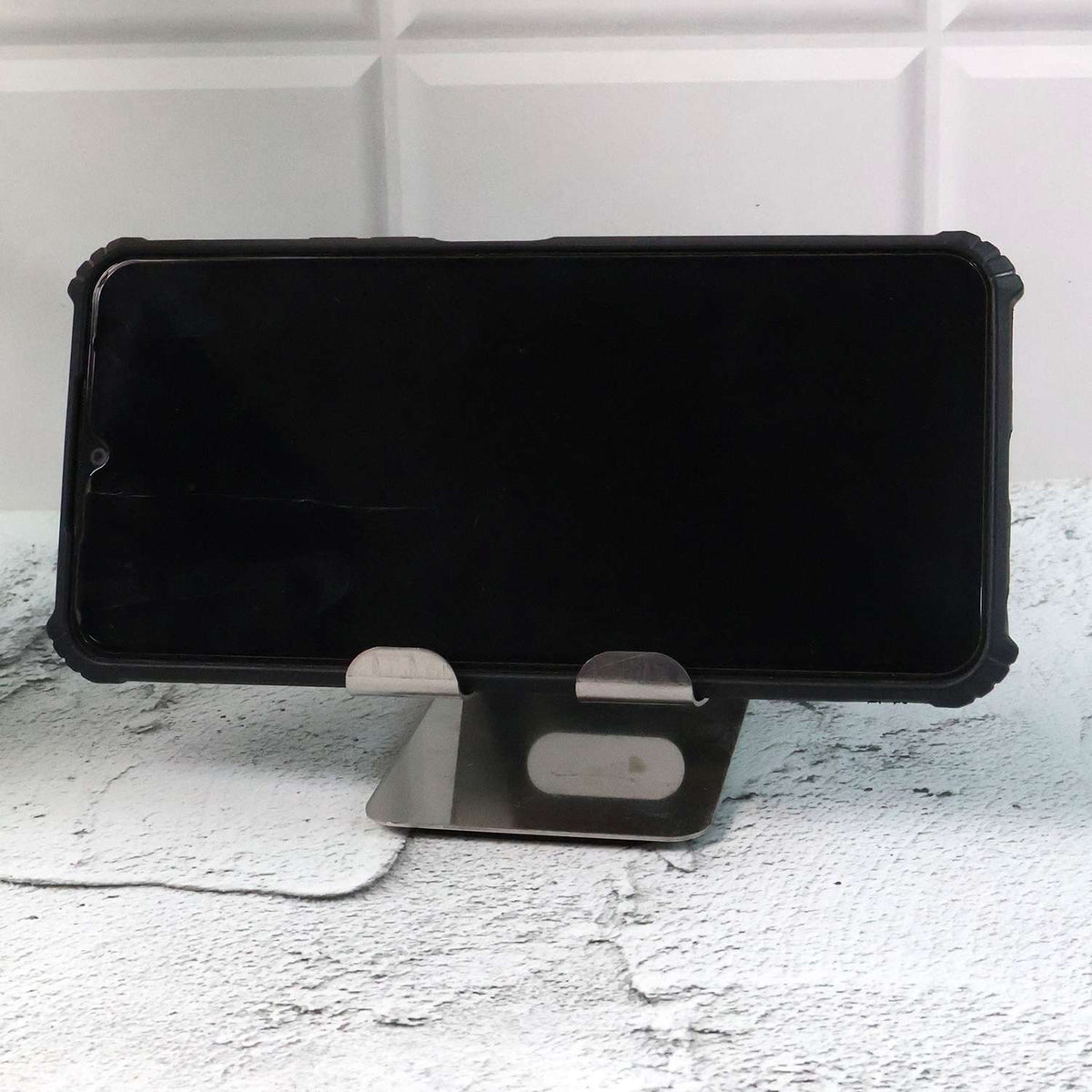 Stainless Steel Universal Mobile  Tablet Stand Holder - (1 Pc)
