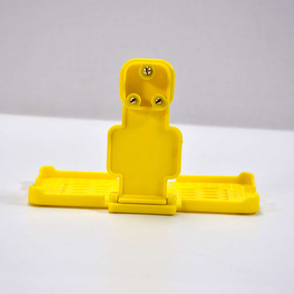 6498 Multi-purpose Wall Holder Stand For Charging Mobile Just Fit In Socket And Hang (Yellow)