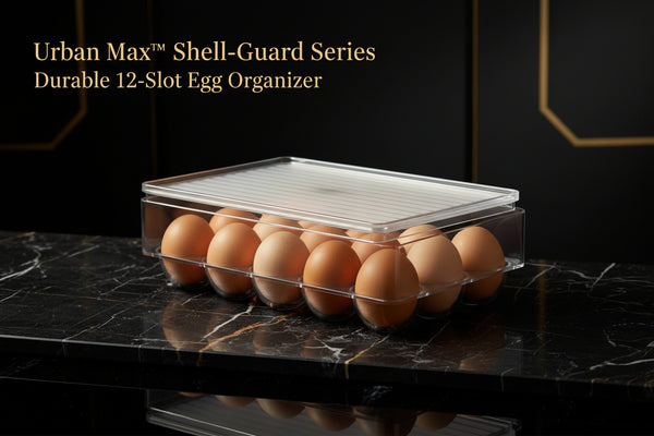 Urban Max™ Shell-Guard Series – Durable 12-Slot Egg Organizer