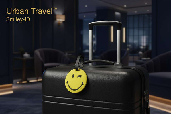 Urban Travel™ Smiley-ID – Cute Round Travel Luggage Identification Tag - Mr Urban Choices