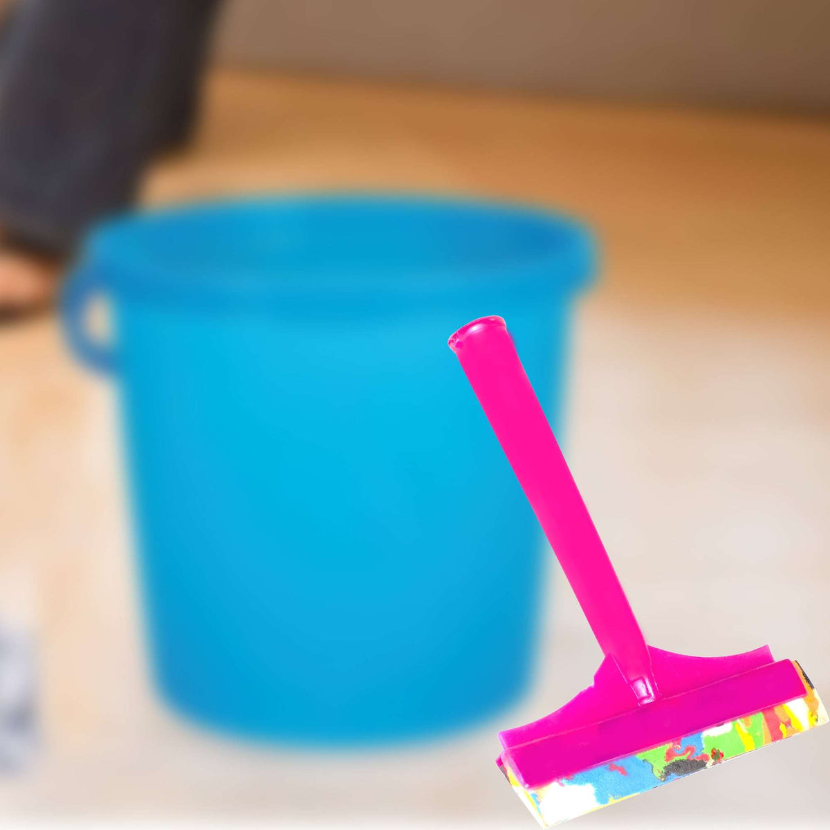 Premium Quality Foam Plastic Handle Bathroom Floor Cleaning Wiper - Mr Urban Choices