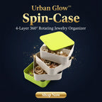 4700 4 Layers Jewelry Box 360 Degree Rotating Jewelry Box Jewelry And Earring Organizer Box Accessory Storage Box