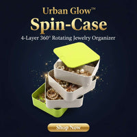 Urban Glow™ Spin-Case – 4-Layer 360° Rotating Jewelry Organizer Box - Mr. Urban Choices