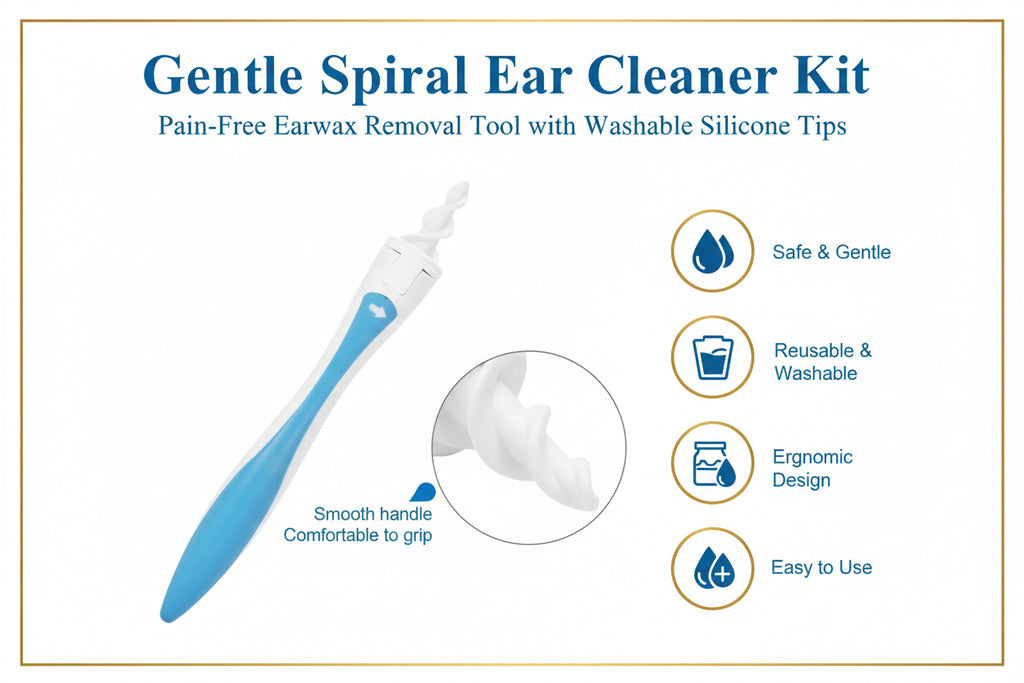 4656 Smart Swab Silicone Easy Earwax Removal With 16 Replacement Disposable Soft Tipsear Wax