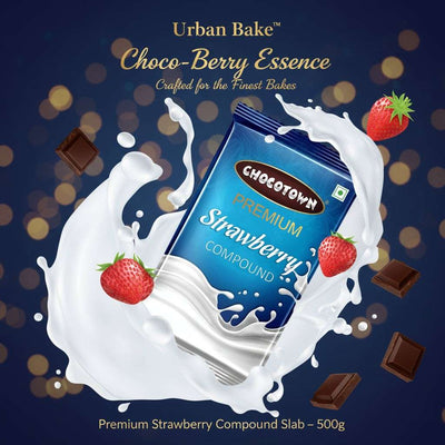 Urban Bake™ Choco-Berry Essence – Premium Strawberry Compound Slab (500g) - Mr Urban Choices
