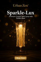 Crystal Table Lamp Sparkle Design Golden Base Led Decorative Bedside Lamp