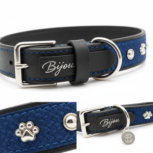 Bijou Collar Black & Blue