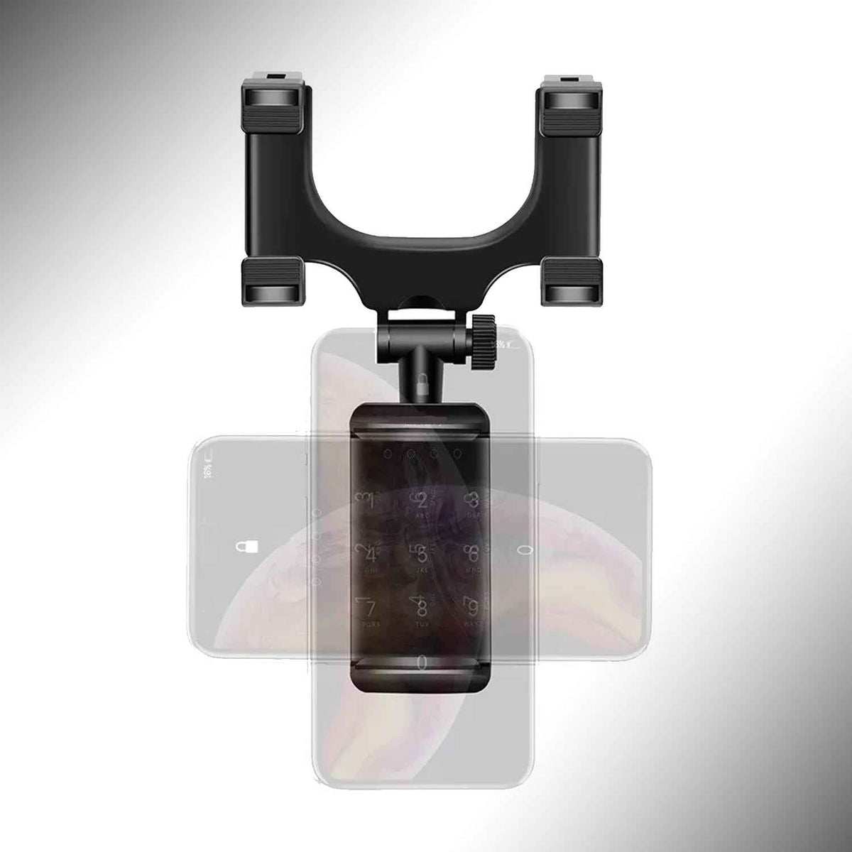 Rear View Mobile Holder Universal Vehicle Rear View Mirror Mobile Phone Mount Stand - Mr Urban Choices