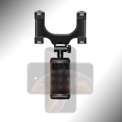 Rear View Mobile Holder Universal Vehicle Rear View Mirror Mobile Phone Mount Stand - Mr Urban Choices