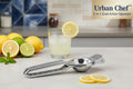 Urban Chef™ 2-in-1 Dual Action Squeezer – Premium Steel Manual Juicer & Opener