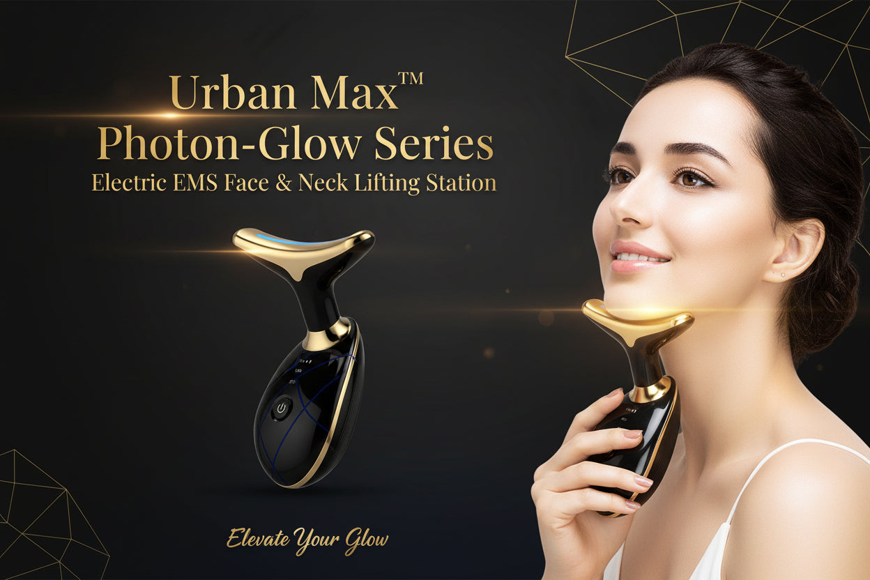 Electric Face Massager Wrinkle Remover Led Photon Face Beauty Device (1 Pc)
