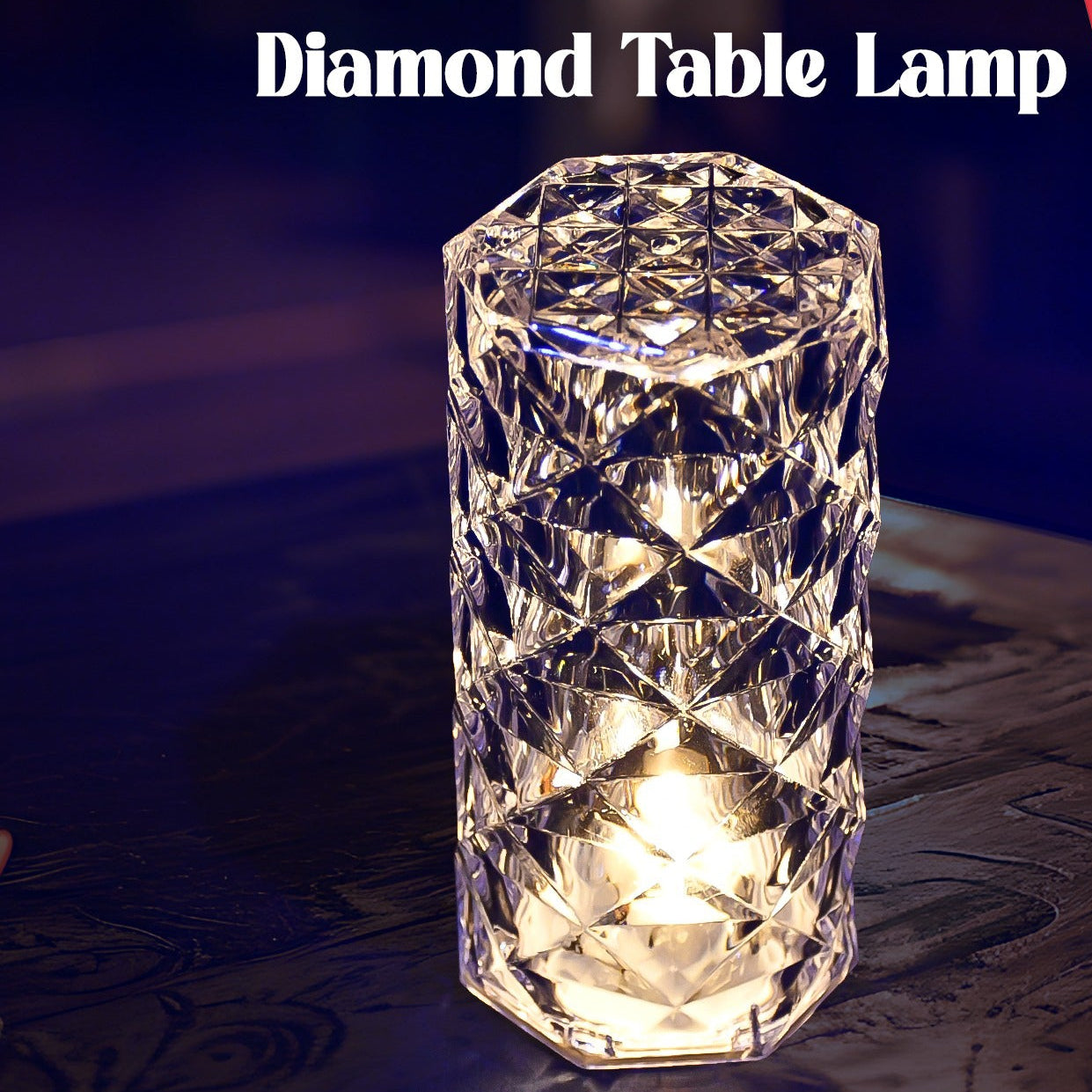 6240 Diamond Table Lamp  Candles For Home Decoration Crystal Candle Lights