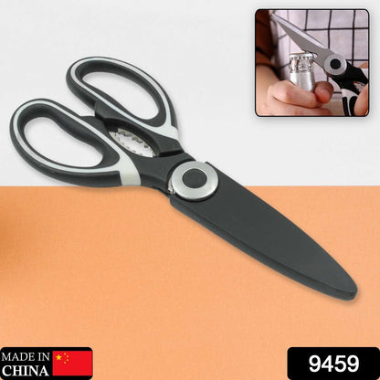 3 In1 Multi-function Kitchen Household For Vegetables Fruit Cheese Meat Slices With Bottle Opener Stainless Steel Sea Food Scissor (1 Pc ) - Mr Urban Choices