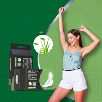 0982 Sanitary Pads For Women With Goodness Of Neem  Aloe Vera  Ultra Thin  Leakage Protection  Ph Balance  With Antibacterial Anion Chip  5x More Absorbance (320 Mm  32 Pads)