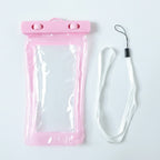 Pink Waterproof Phone Pouch Bag Mobile Cover (1 Pc)