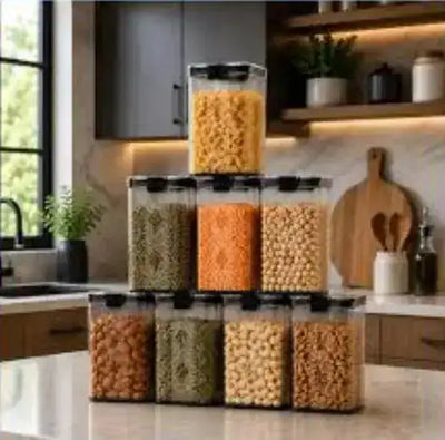1100 ML Unbreakable Airtight Kitchen Storage Container Set of 8