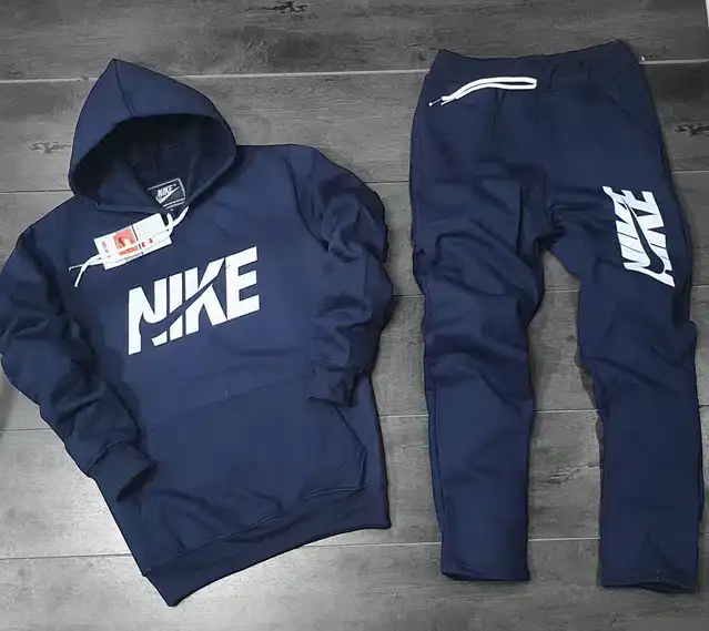 Fleece Hooded Tracksuits for Men (Navy Blue, M) - Mr Urban Choices