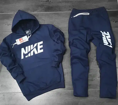 Fleece Hooded Tracksuits for Men (Navy Blue, M) - Mr Urban Choices