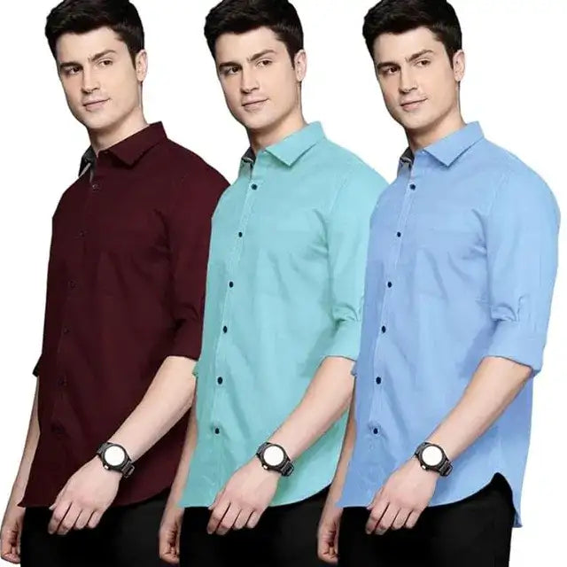 Pack of 3 Plain shirts - Mr Urban Choices