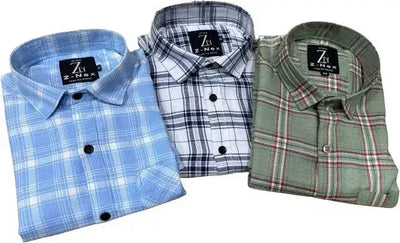 Pack of 3 check shirts - Mr Urban Choices