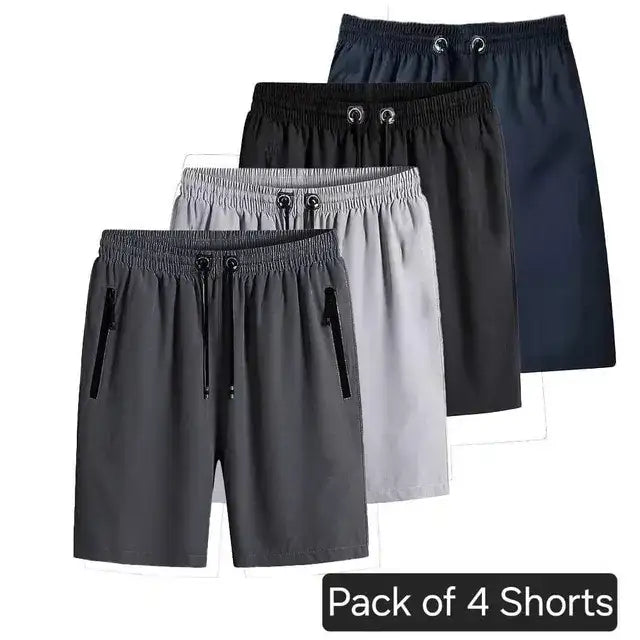 Combo of 4 Men's Stretchable Cotton Shorts - Mr Urban Choices