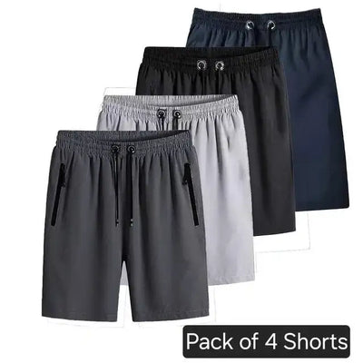 Combo of 4 Men's Stretchable Cotton Shorts - Mr Urban Choices