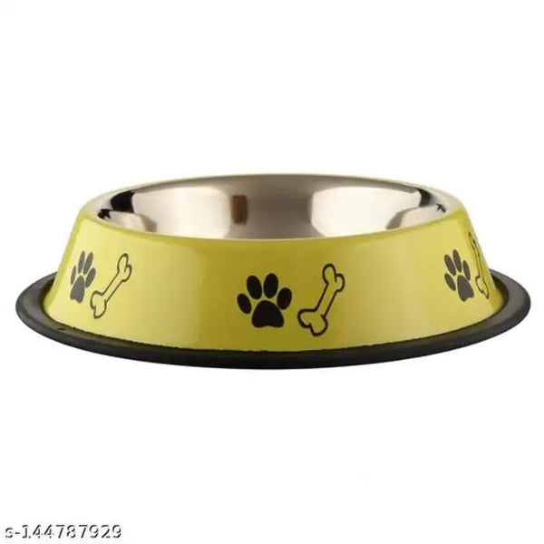 Stainless Steel Feeding Bowls for Pet (Multicolor, 400 ml) - Mr Urban Choices