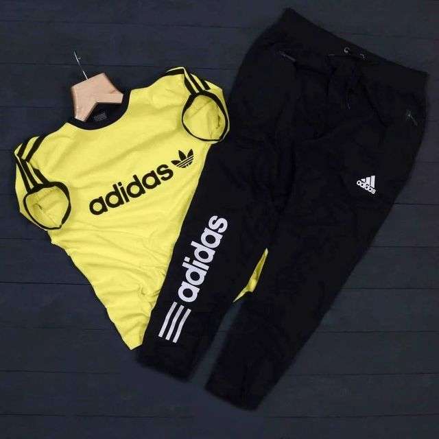 Adidas summer tracksuit (Yellow & Black) - Mr Urban Choices