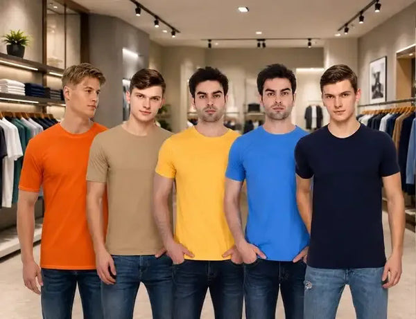 Men's multicolor t-shirt pack of 5