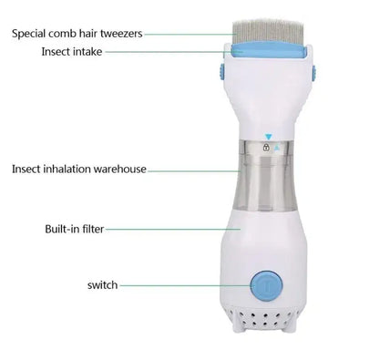 Electrical Chemical Free Head Lice Treatment Removal Comb (Pack of 1)