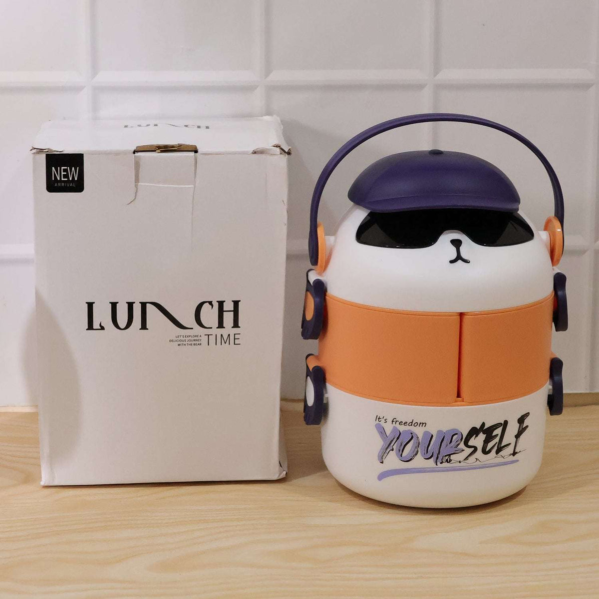Urban Play™ Kids-Joy Duo – Cute Cartoon Double-Layer Lunch Box - Mr Urban Choices