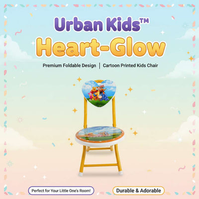 Urban Kids™ Heart-Glow – Premium Foldable Cartoon Printed Kids Chair