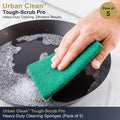 3438 Scrub Sponge Cleaning Pads Aqua Green
