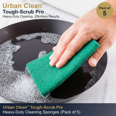 Urban Clean™ Tough-Scrub Pro – Heavy-Duty Cleaning Sponges (Pack of 5) - Mr Urban Choices