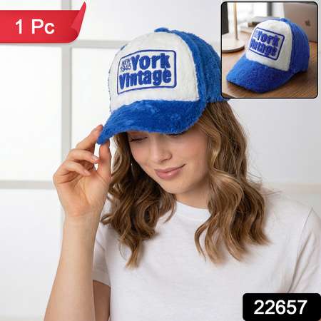 Trendy New York Vintage Style Winter Furry Cap (1 Pc)