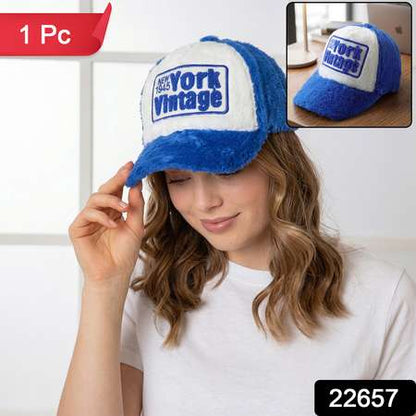 Trendy New York Vintage Style Winter Furry Cap (1 Pc)