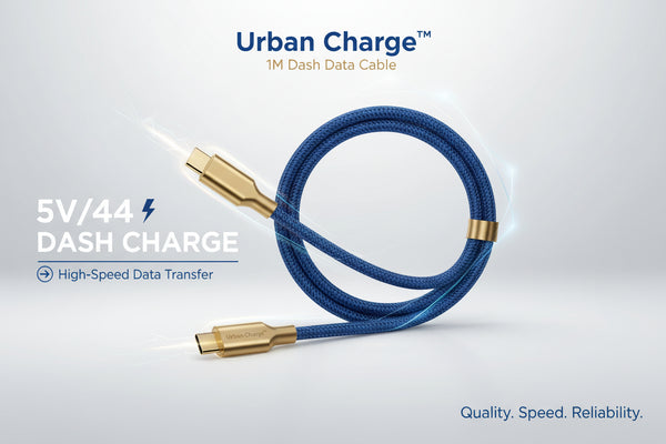 Urban Charge™ 1M Dash Data Cable – 5V/4A Fast Charging Type-C Lead for Mobile - Mr. Urban Choices