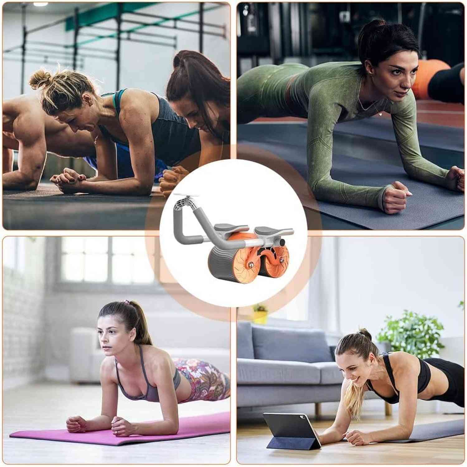 Urban Fit™ Core-Max Pro – Auto-Rebound Ab Roller with Smart Timer & Elbow Support - Mr. Urban Choices