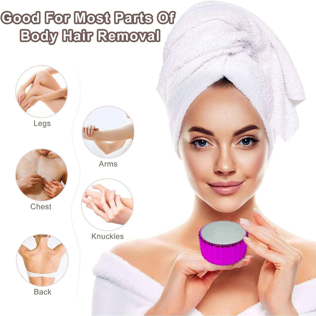 Nano Hair Remover For Arms Legs Back One Sided Skin Hair Remover (1 Pc)