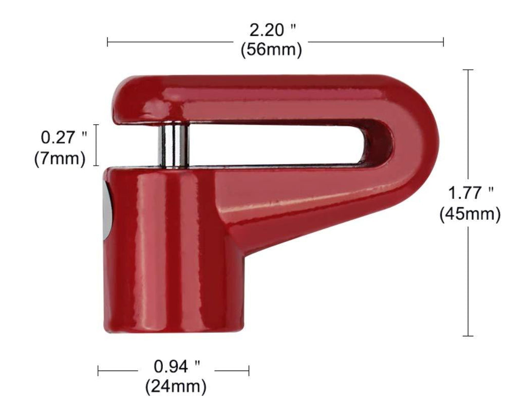 1514 Wheel Padlock Disc Lock Security For Motorcycles Scooters Bikes