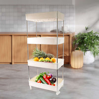 Urban Grid™ 4-Tier Kitchen Tower – Premium Multi-Layer Storage Rack for Modern Homes - Mr Urban Choices