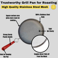 7119 Steel Roaster Grill Jali For Papad Tandoor Chapati Roast Use ( 1 Pc ) - Mr Urban Choices