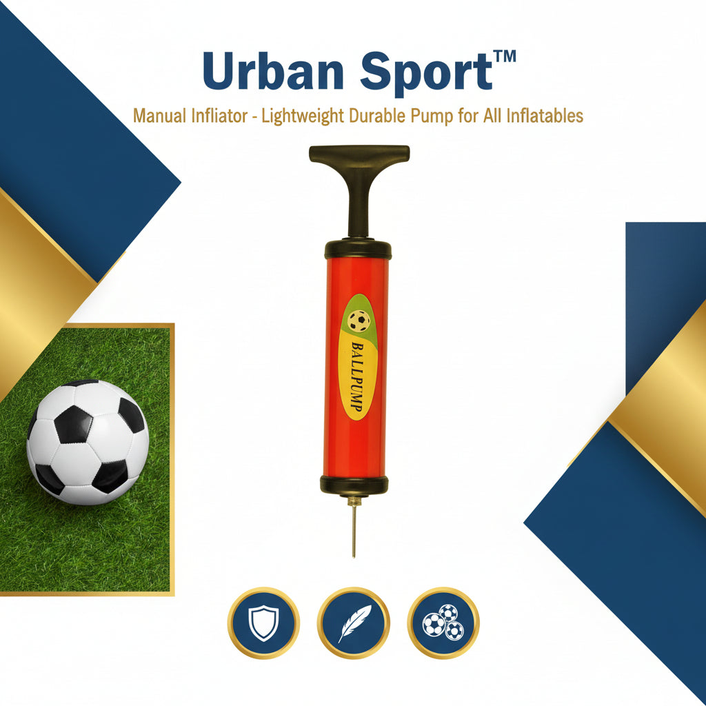 Urban Sport™  Manual Inflator – Lightweight Durable Pump for All Inflatables