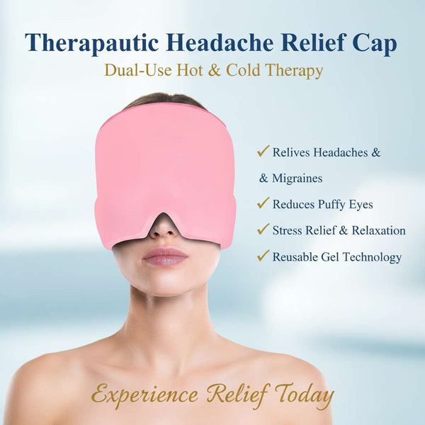 Therapeutic Headache Relief Cap – Dual-Use Hot & Cold Mask for Puffy Eyes & Stress - Mr Urban Choices